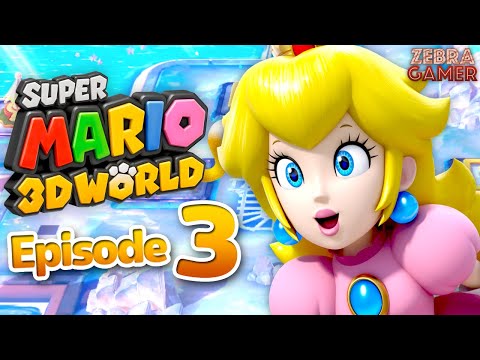 Super Mario 3D World Nintendo Switch Gameplay Walkthrough Part 3 - World 3 100%! Princess Peach!