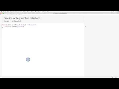 Practice Defining and Calling Functions firstCharacterOf