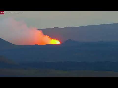 Jul 16, 2025: First Moments of New Volcanic Eruption in Iceland
