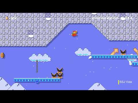 20 seconds Platform Pushthrough - Super Mario Maker 2 SMM2  (Switch)  SSJ Vida