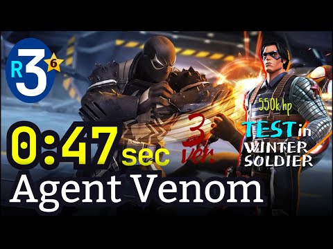 6* Rank-3 Agent Venom 47 sec [No boost] Test in ROL #mcoc