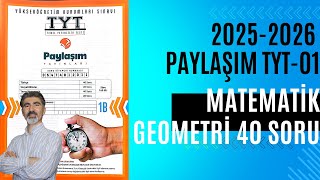 2025-26 Paylaşım Yayınları TYT-01 Matematik-Geometri