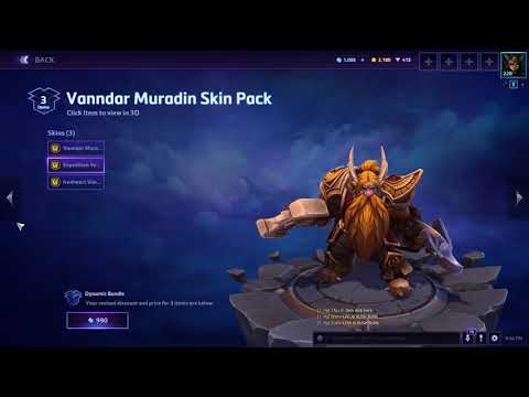 Vanndar Muradin Skin Pack | Heroes of the Storm | New Skin Pack