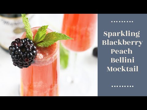 Martinelli's Sparkling Cider Blackberry Peach Bellinis