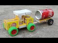 How To Make Matchbox Water Tank Tractor DIY Tractor Science Project Trolley