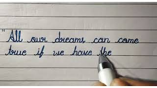 How to write clean and cursive Handwriting| Beautiful writing english|