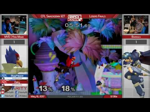 CFL Smackdown 127 Melee - MVG | King Momo (Falco) vs Barraca (Marth) - Losers Finals
