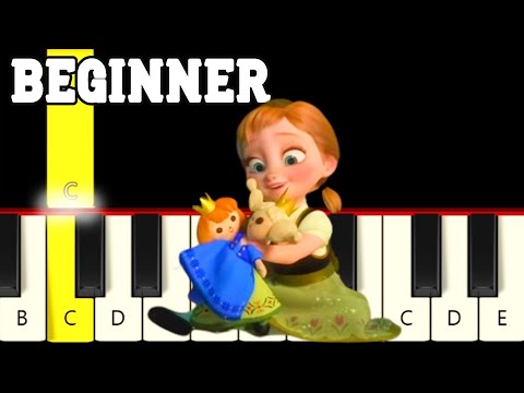 Do You Want to Build a Snowman? - Frozen - Very Easy and Slow Piano tutorial - Beginner