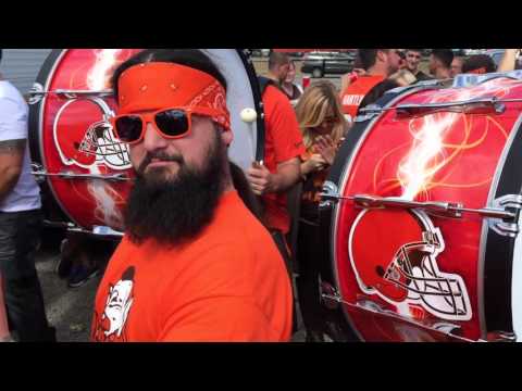 Cleveland Browns Drumline in the Muni Lot