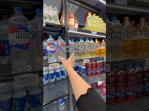 When It’s Your First Time in Finland 🇫🇮 and You Just Want Regular Water 💧