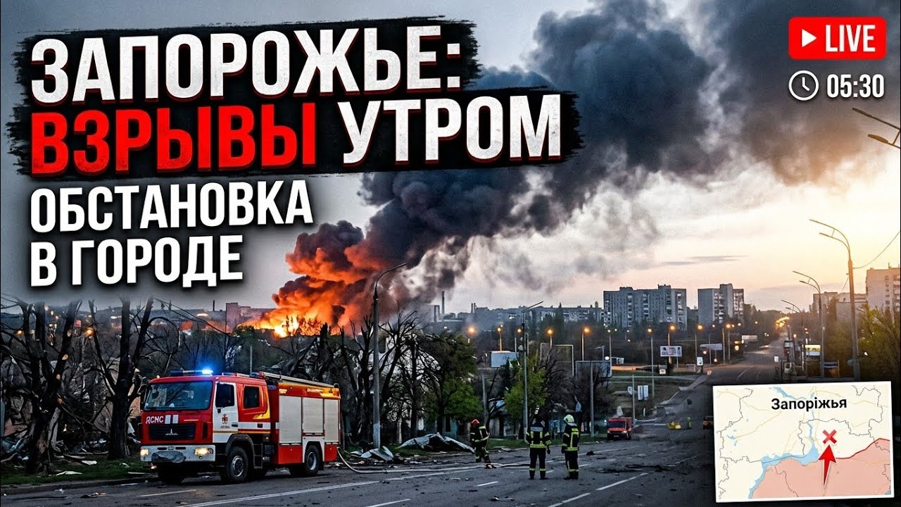 Запорожье ВЗРЫВЫ!!! FPV !!! ТРИВОГА ОБСТАНОВКА ПО ГОРОДУ 27.08.2026