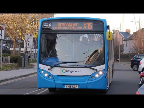 Rare Working - Stagecoach South Wales 28733 - Route X15