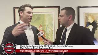 Relief Pitcher- Matt Festa Team Italy 2023 World Baseball Classic