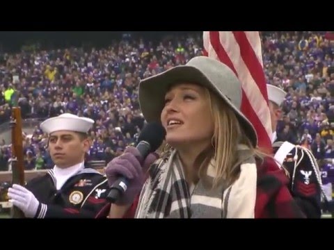 Anuhea sings the National Anthem - Vikings vs. Seahawks NFL game