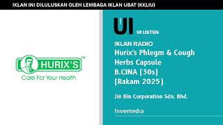 Download lagu Iklan Radio - Kapsul Herbal Hurix untuk Dahak & Batuk (B.China | 30 detik | Rekaman 2025) mp3