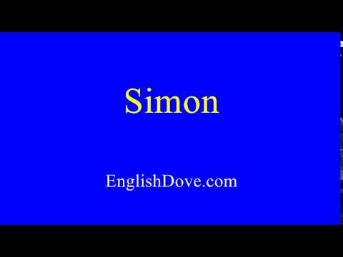 How to pronounce Simon in American English.