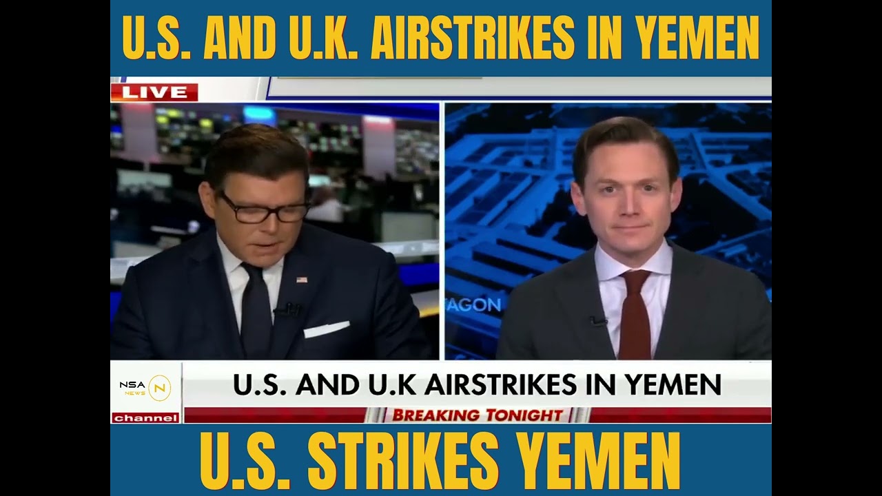 BREAKING  US UK launch air strikes against Houthi targets in Yemen