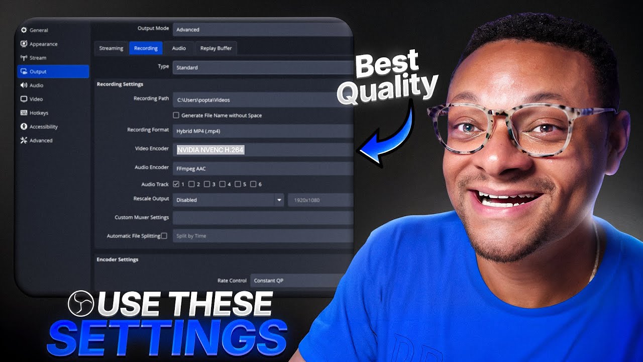 Best OBS Settings for RECORDING in 2026 (Perfect Quality)