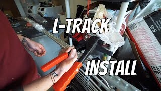 L track Installation and RivNuts in Custom Van