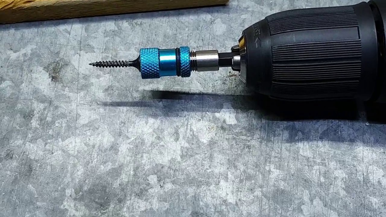 Portapunta magnético y limitador de profundidad . Adjustable Screw Depth Magnetic Screwdriver Holder