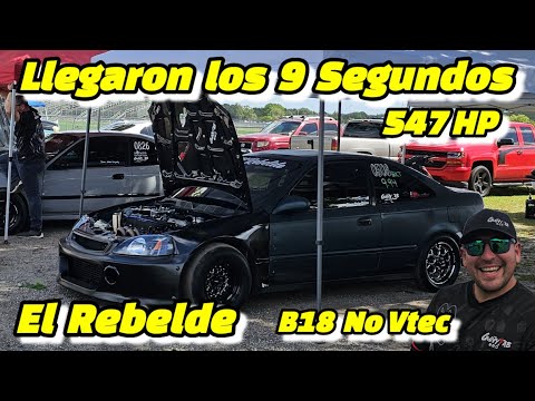 Civic El Rebelde B Series Turbo No Vtec  en los 9 Segundos