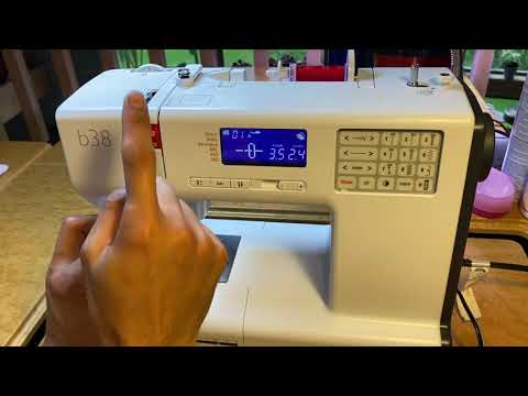 bernette b38 Threading the machine