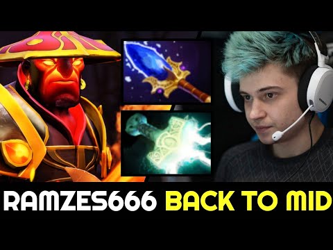 RAMZES666 back to mid with Scepter Build Ember Spirit 7.28 Dota 2