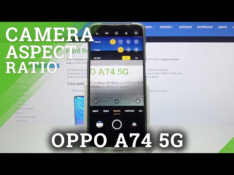 Adjust Camera Aspect Ratio – Manage Camera Settings on OPPO A74 5G