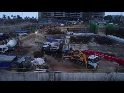 Sri Lanka's Largest Single Concrete Pour by ICC- ITC Residential Tower Raft.