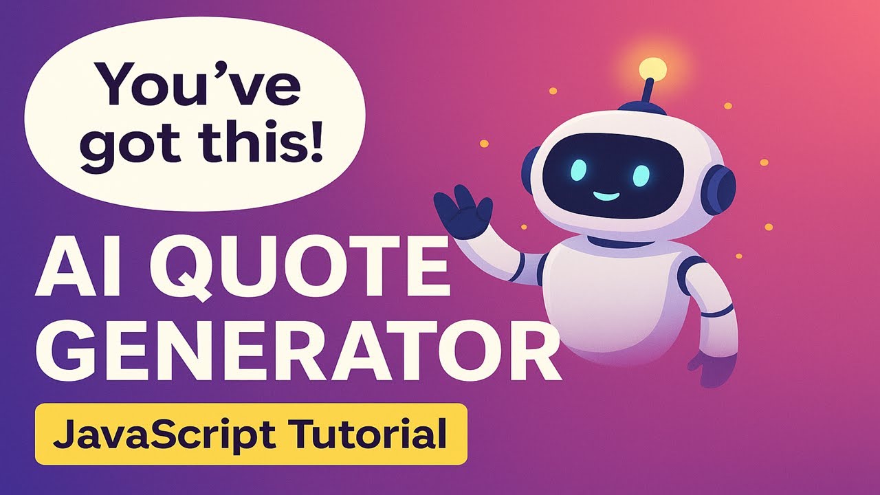 AI Quote Generator with OpenAI API – JavaScript Tutorial (No Frameworks)