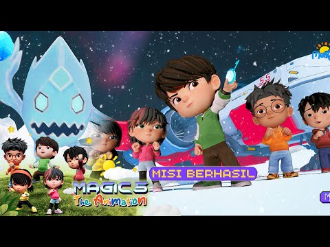 Magic 5 Pergi Keluar Angkasa Untuk Musnahkan Monster Salju! | Magic 5 The Animation - Episode 6