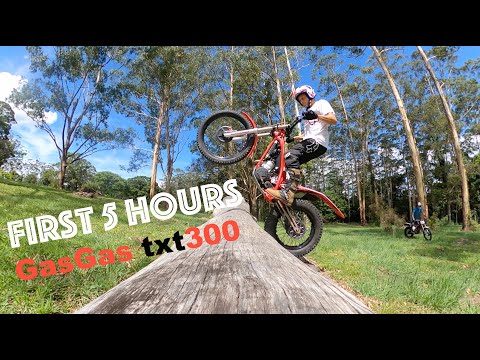 GasGas txt 300 trial bike. First 5 hours beginner rider.