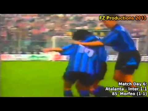 Serie A 1995-1996, day 6 Atalanta - Inter 1-1 (Morfeo goal)