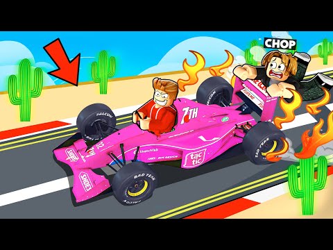ROBLOX CHOP AND FROSTY PLAY DUSTY TRIP WITH FORMULA 1 CAR