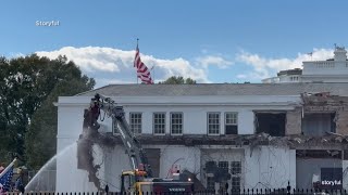 Construction is now underway at the White House for President Trump's ballroom