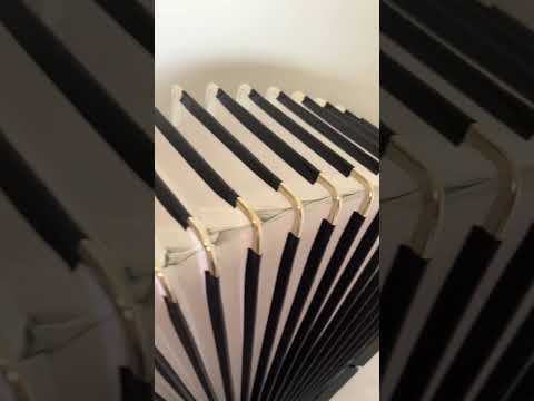 NEW Weltmeister Achat 80 Piano Accordion made in Germany, 80 Bass buttons, Original New Straps and Case, Keyboard Accordian, Red, Shipping from USA image 10