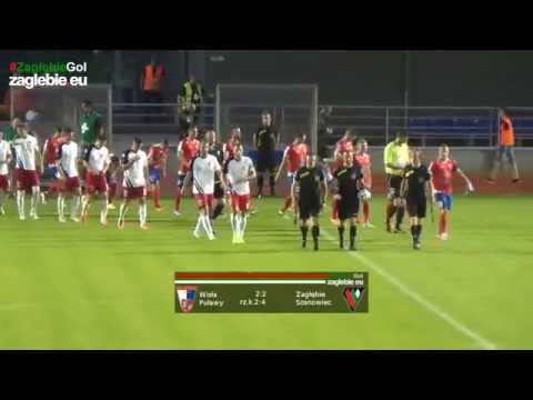 Skrót meczu 1/32 Pucharu Polski Wisła Puławy 2:2 Zagłębie Sosnowiec (rz. k. 4:2)