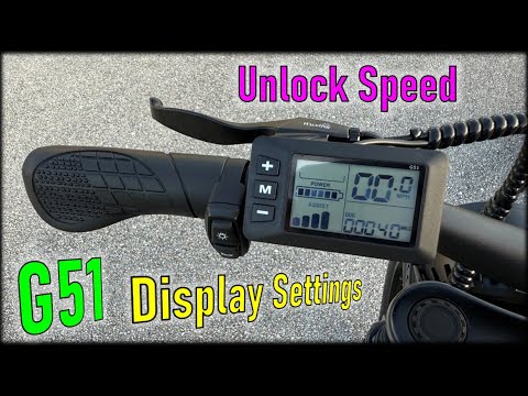 G51 display - Advanced Settings Menu + Unlock Speed Limit