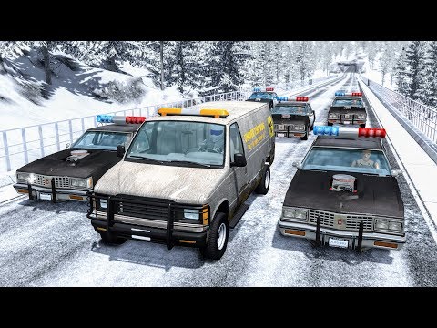 Crazy Police Chases #25 - BeamNG Drive Crashes