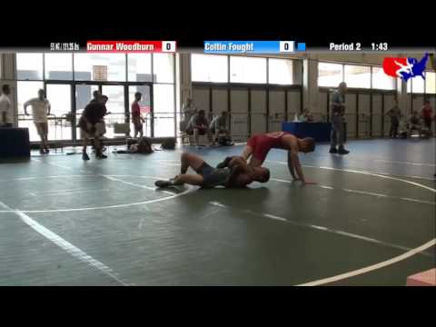 Gunnar Woodburn vs. Coltin Fought at 2013 Junior Nationals - FILA - FS