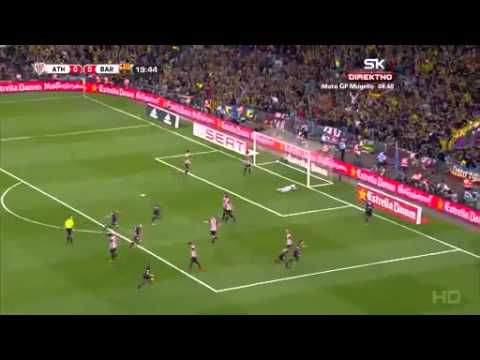 Messi Goal! Copa Athletic vs Barcelona 0-1