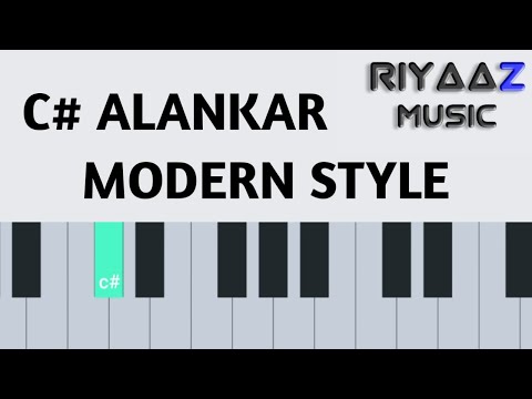 Alankar 1 to 5 - In Modern style drum and harmonium c# riyaaz music