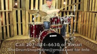 Video thumbnail for Yamaha Birch Absolute Nouveau Shell Pack, Cherry Lacquer (new old stock) by The Drum Shop - Portland, Maine