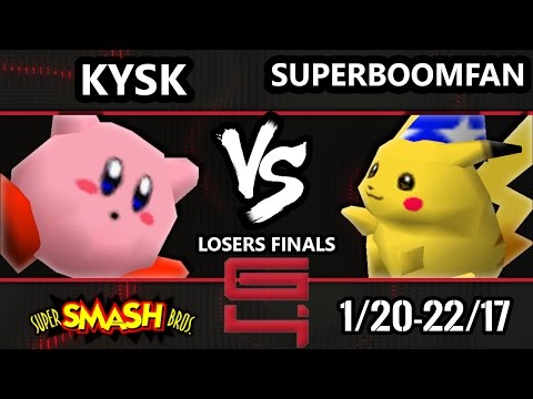 Genesis 4 Smash 64 - kysk (Kirby, Captain Falcon) Vs. SuPeRbOoMfAn (Pikachu) SSB64 Losers Finals