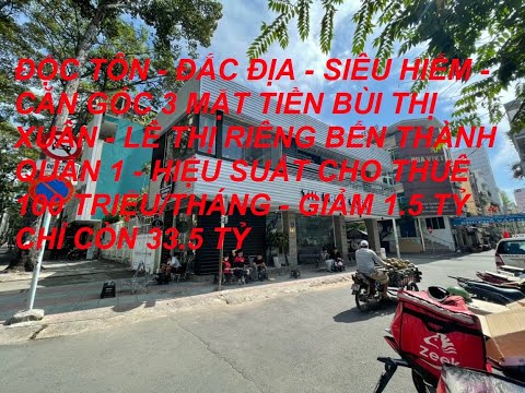 Bán nhà siêu hiếm 3 mặt tiền Bùi Thị Xuân - Lê Thị Riêng 56m2 giảm 3.5 tỷ chỉ cò