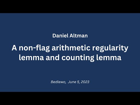A non-flag arithmetic regularity lemma and counting lemma