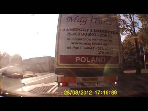 Trasa - Olkusz-Myszków (DW791) - ok. 45km - Timealapse (kamera samochodowa) - 29.08.2012