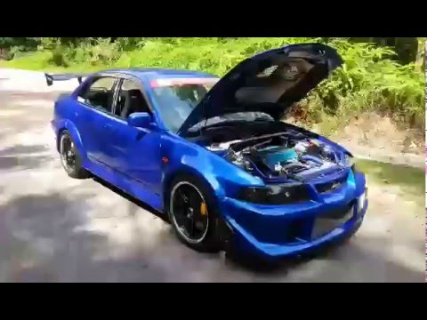 Modified Mitsubishi Lancer EVO VI 6th gen Evolution Engine Exhaust Sound