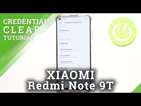 How to Clear Credentials on XIAOMI Redmi Note 9T – Remove Licenses & Certificates