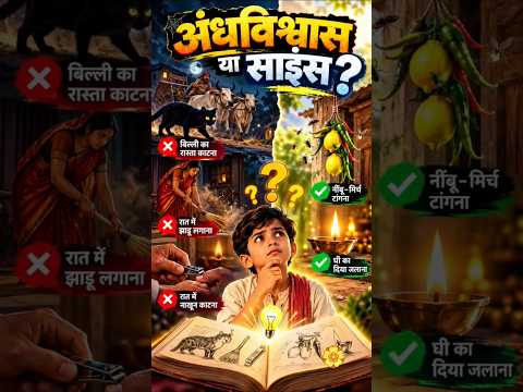 Andhvishwas Ya Science? 😱 जानिए इन परंपराओं का सच 🔍 #sciencefacts #hindifacts #andhvishwas #shorts